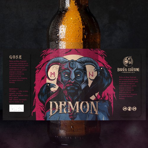 Demon Beer Label 