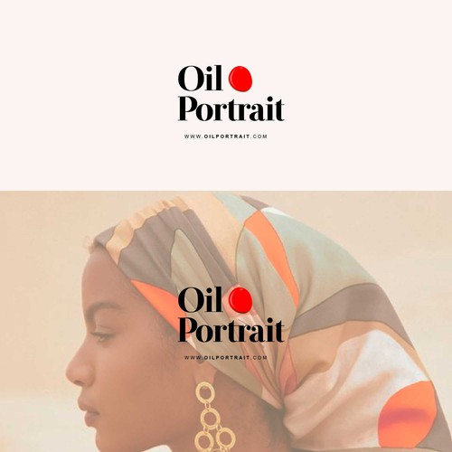 Oil Portrait Logo Design