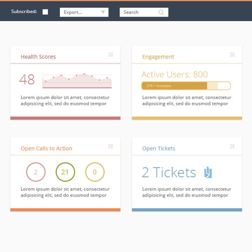 Custom admin panel design