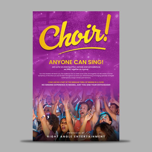 We are Choir Ad Design