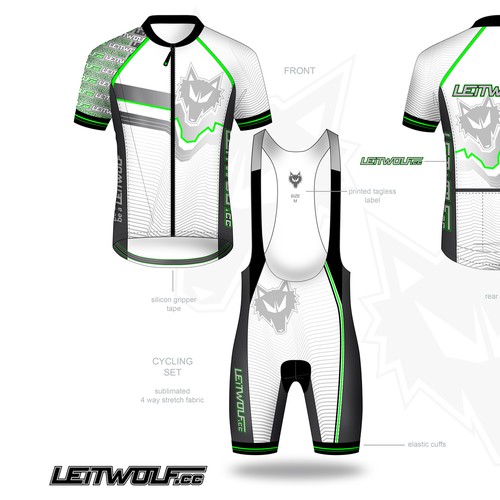 White Cycling Set