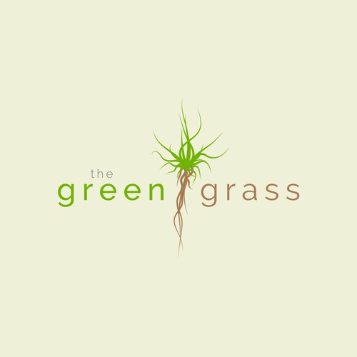 the green grass