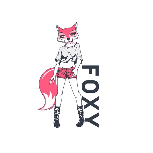 bold logo concept for FOXY