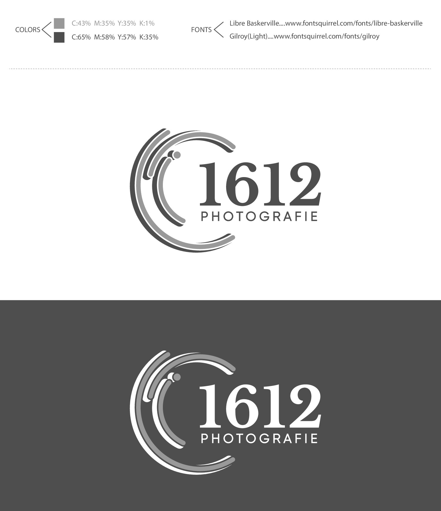 Das etwas andere Logo für 1612 photografie
