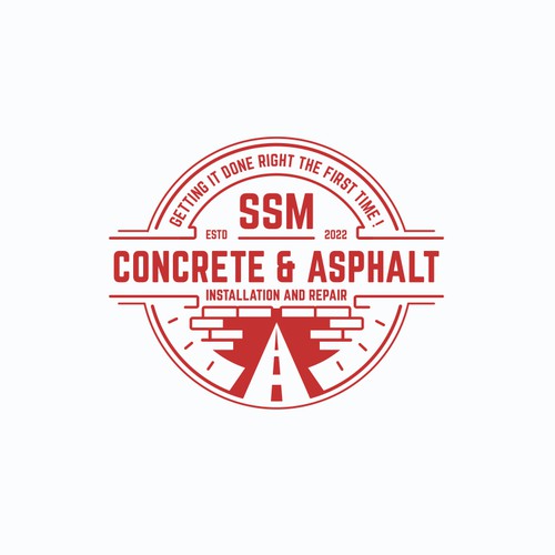Logo concept for SSM Concrete & Ashpalt