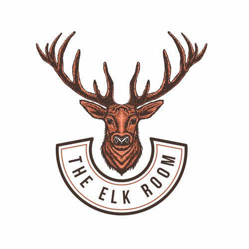 Hand drawn elk.