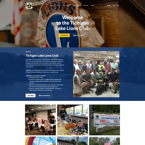 Tichigan Lake Lions Club Square Online site