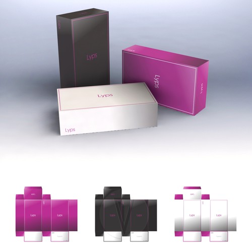 Packaging design for Lyps products
