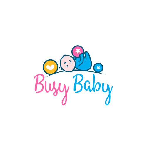 Cute logo for a baby products company