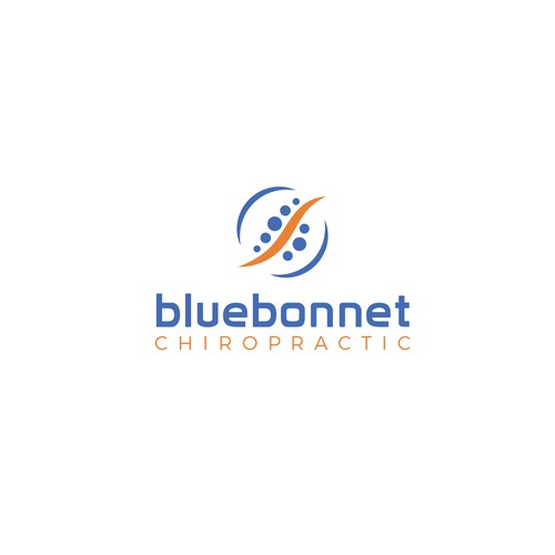 Bluebonnet Chiropractic logo concept