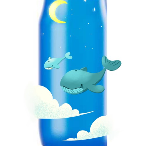 Drinking bottle design for kids - dreamy