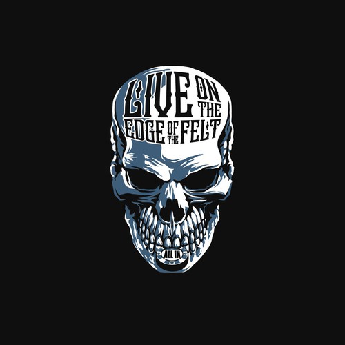 Skull Design for Poker Lifestyle Brand