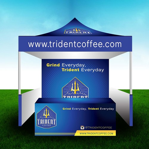 Trident Coffee Banner Design