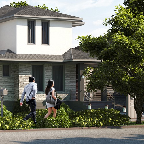 Cottage architectural visualization