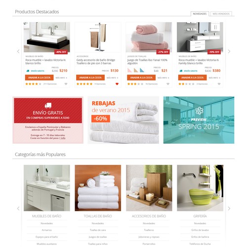 Layout for bañoidea.com