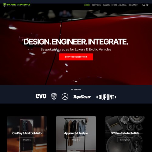 Devine Concepts Shopify Store Design