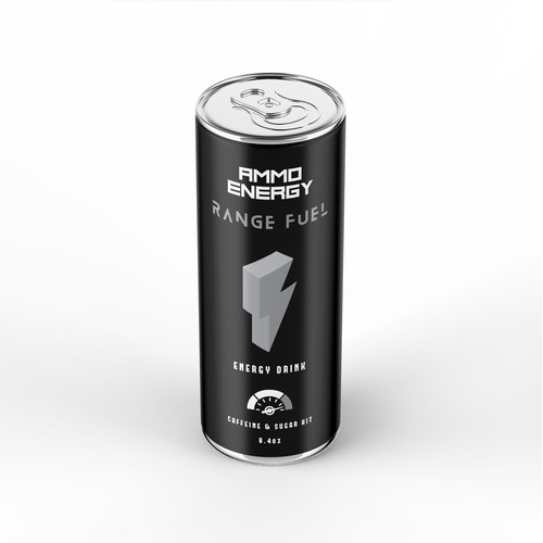 Can Label Design For Energy Drink