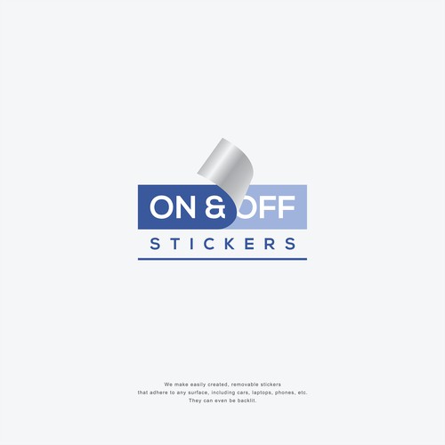 On & Off Stickers Logo Design