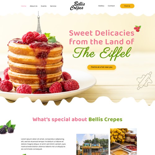 French delicacy stall website