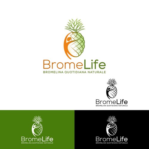 BromeLife - Logo Design for Bromelain natural supplement