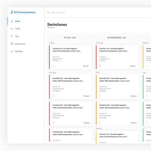 Kanban Board (Swimlanes)