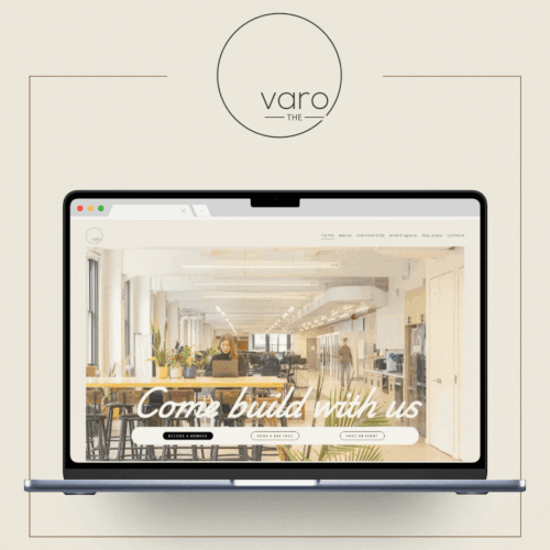 The Varo Coworking Website