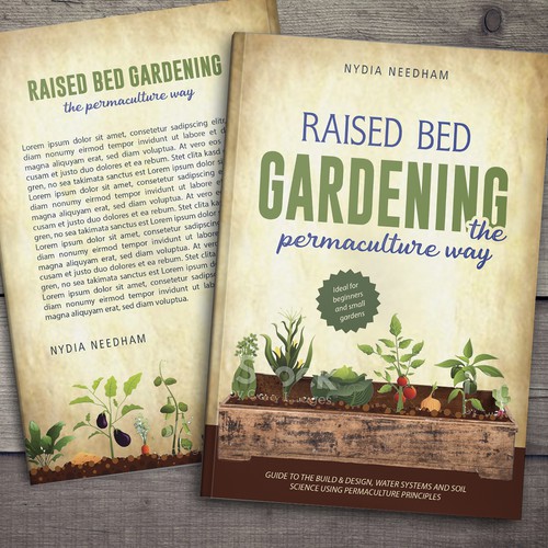 Book cover raised bed garden