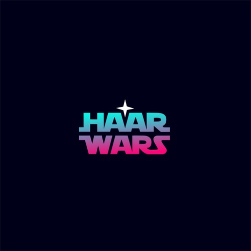 logo for laser hair removal. using star wars as inspiration.