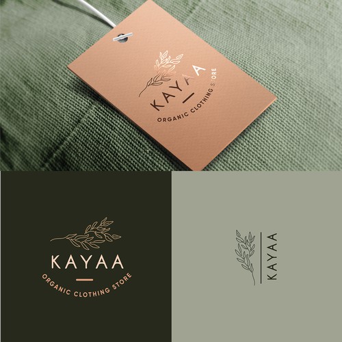 Organic clothing store logo