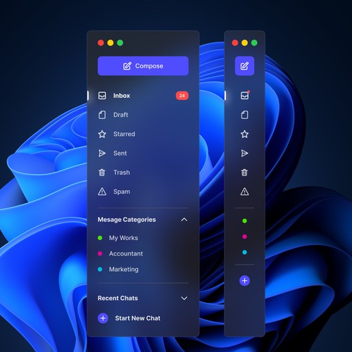 Sidebar navigation