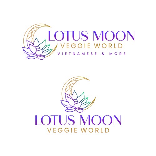 Lotus Moon Veggie World logo