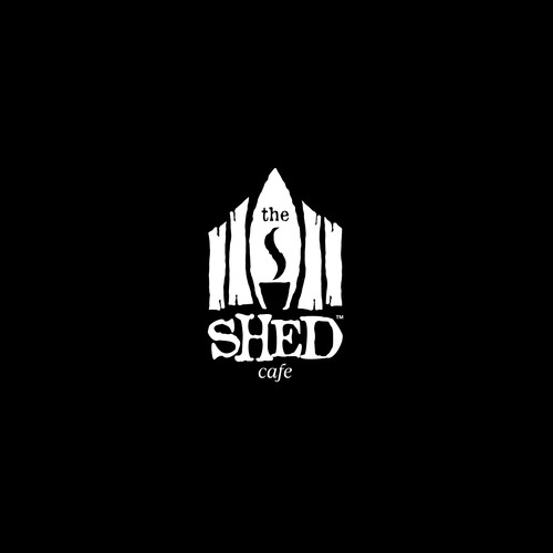A logo for The Shed Cafe