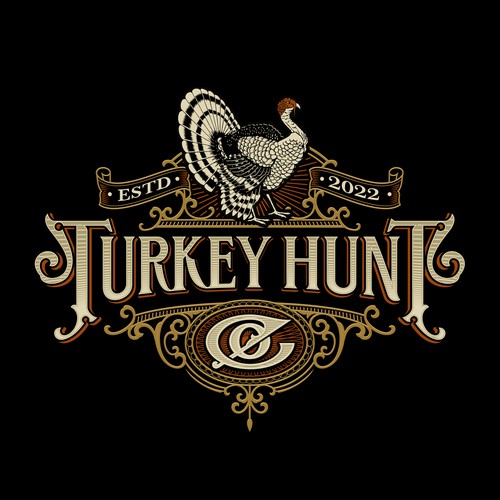 Turkey Hunt Vintage Logo