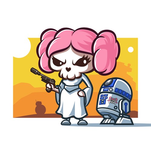 Cupcake Crossbones Illustration!