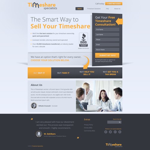 Timeshare Specialists needs a new website design