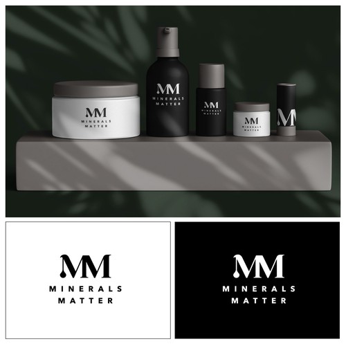 Minimalist logo for cosmetics brand