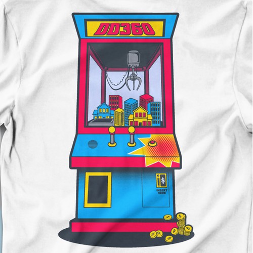 Design toy machine real estate and tech theme