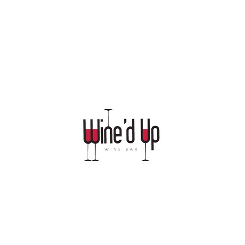 Upscale wine bar logo