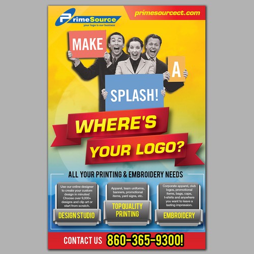 postcard for PrimeSource - printing, embroidery, promotional products