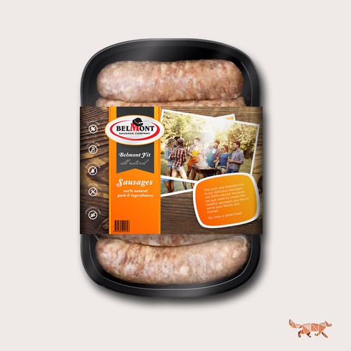 Label Design for a Sausage Packaging