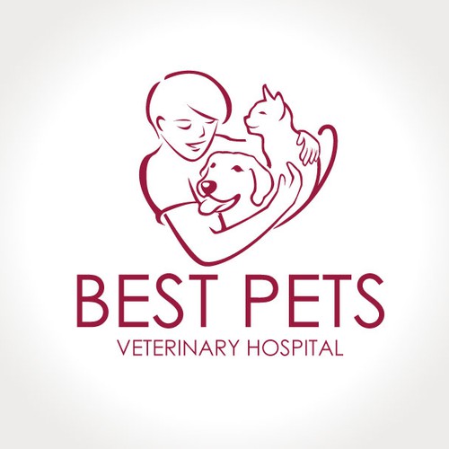 Create a logo with a Physical/Emotional bond for my Veterinary Hospital
