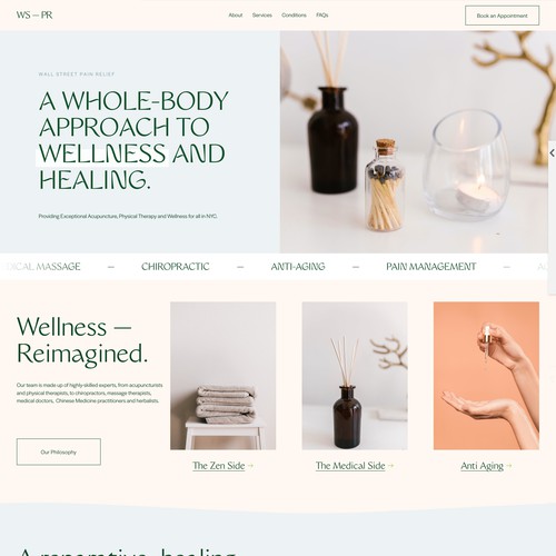 Website Design for Health & Wellness Brand