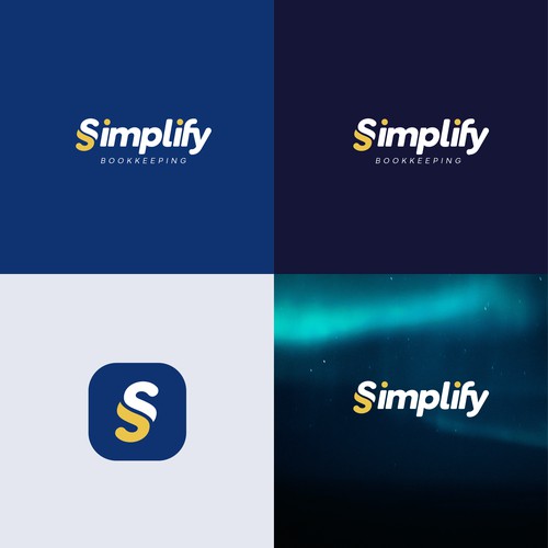 Simple Typographic Logo for Simplify Bookkeeping