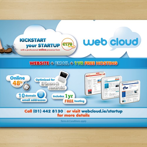 Web Cloud Flyer Design