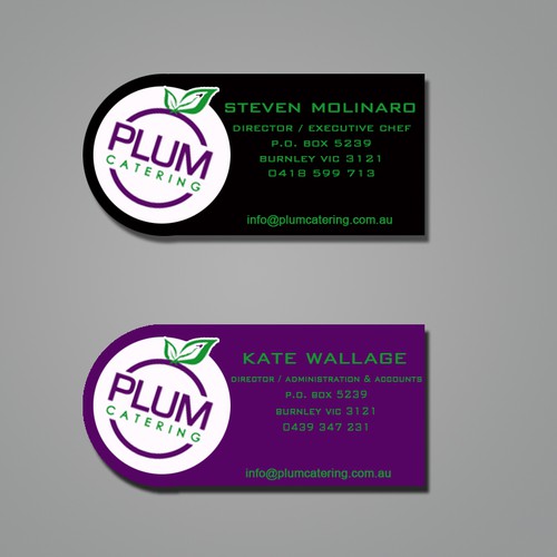 Create the next stationery for Plum Catering