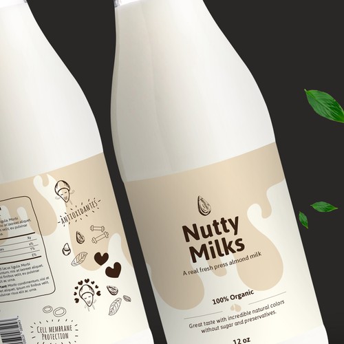 Milk label design