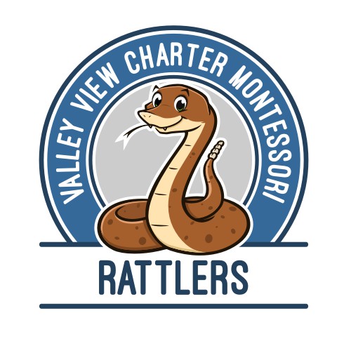 Rattler mascot for Valley View Montessori