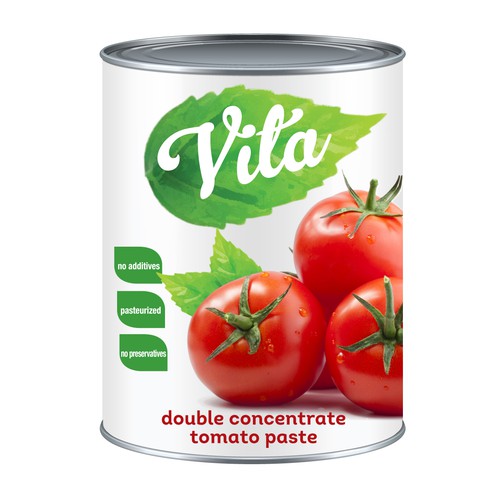 Vita tomato paste label
