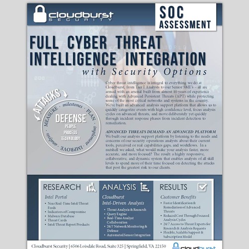 Cloudburst Security Sales Flyer