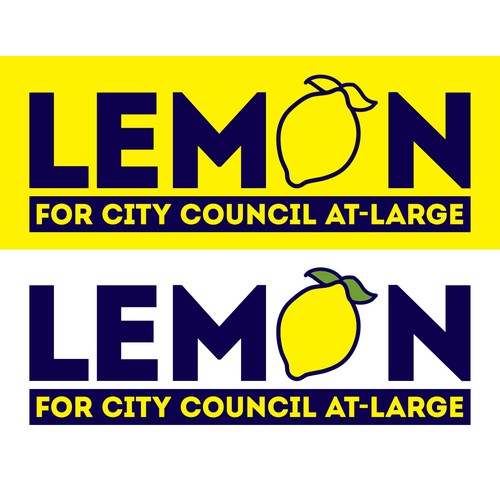 Winning Design for Lemon for City Council At-Large